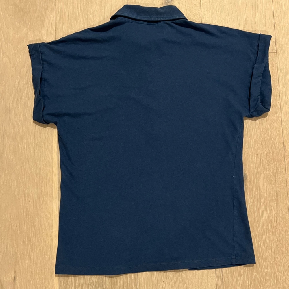 Brooks Brothers Linen/Cotton Blend Cap Sleeve Polo Shirt - Picture 8 of 11
